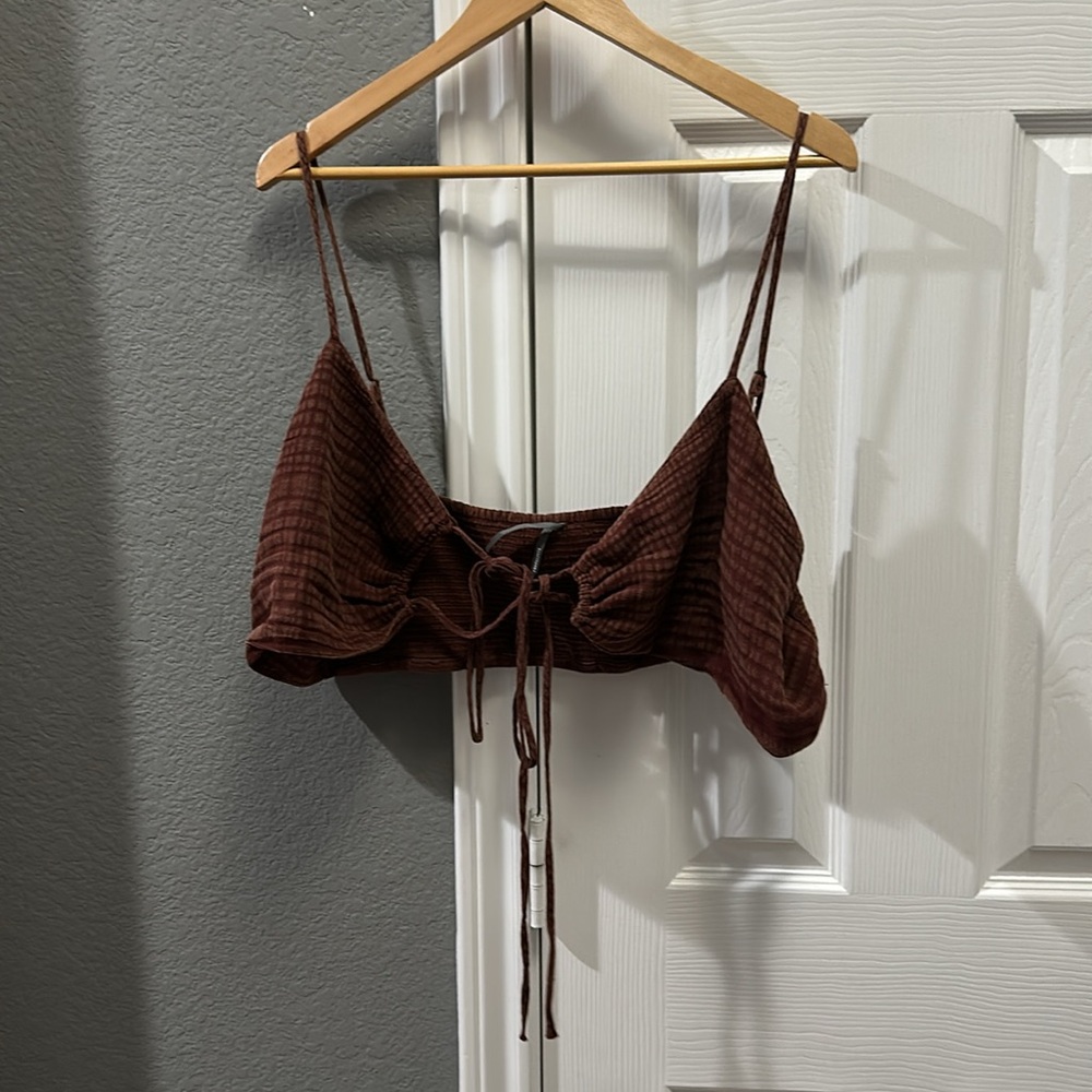Anthropologie brown smocked SET size 3X - Picture 6 of 6